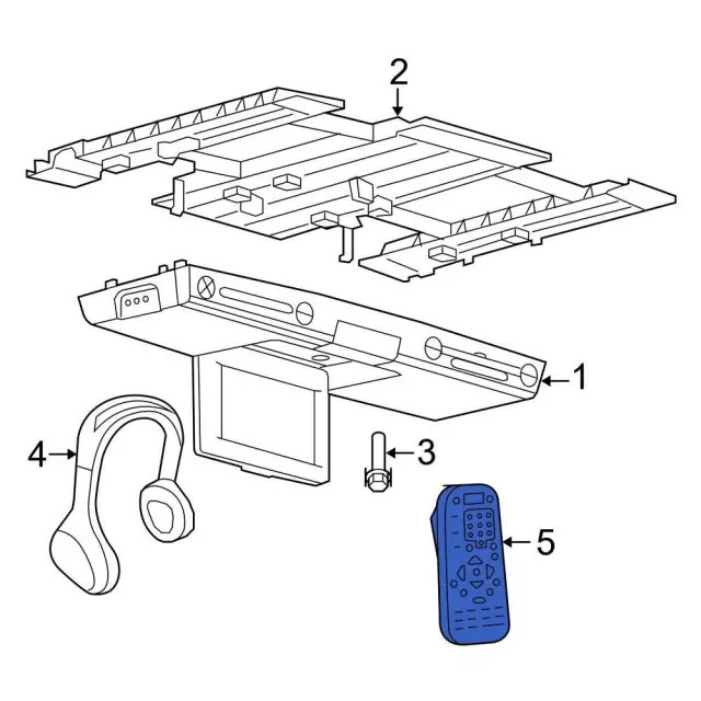 Genuine Ford DVD Player Remote Control 7L1Z-18C908-C