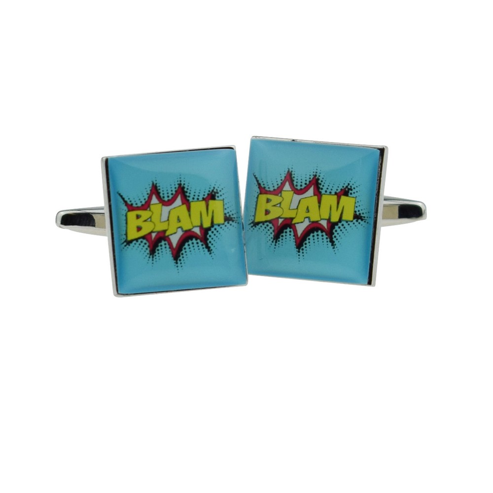 BLAM Comic Cartoon Style Cufflinks X2BOCS117