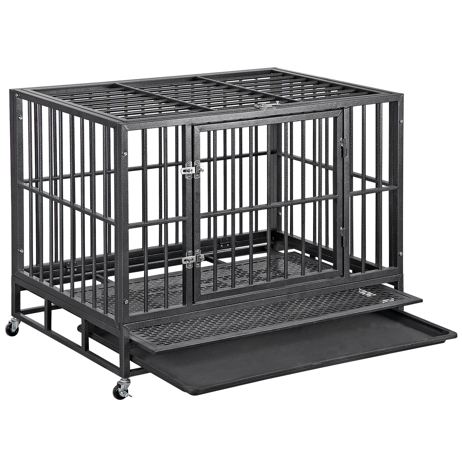 Dog Crate for Medium and Large Dog Heavy Duty Dog Cage Kennel Indoor/Outdoor