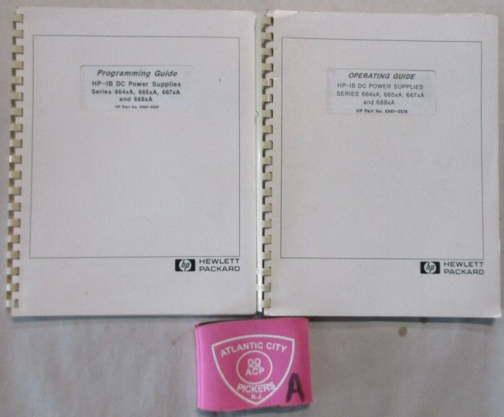 HEWLETT PACKARD PROGRAMMING GUIDE,OPERATING GUIDE SERIES 664XA,665XA,667XA,668XA