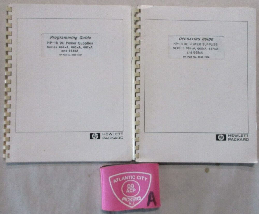 HEWLETT PACKARD PROGRAMMING GUIDE,OPERATING GUIDE SERIES 664XA,665XA,667XA,668XA