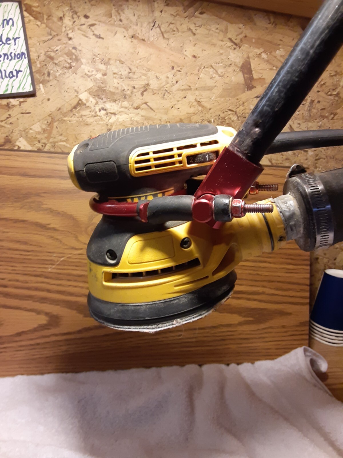 Sand Aid- Orbital Sander Attachment -Extension Pole/Handle Accessory-Pole Sander