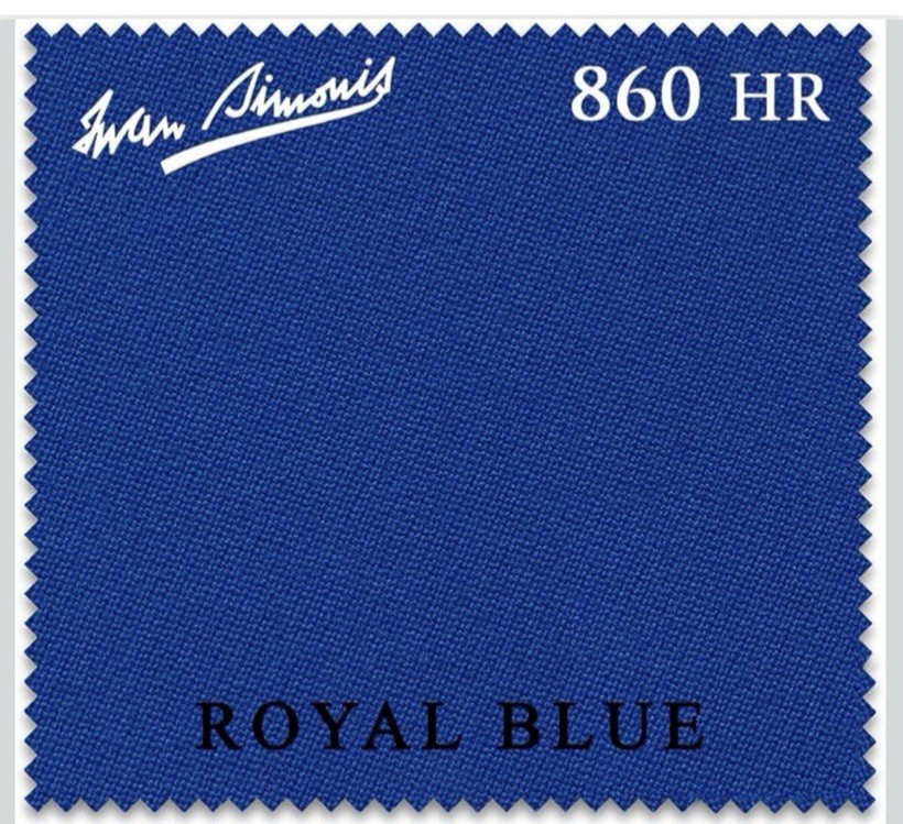 Simonis 860HR Royal Blue 7ft Pool Table Cloth (New, Never Opened Box)