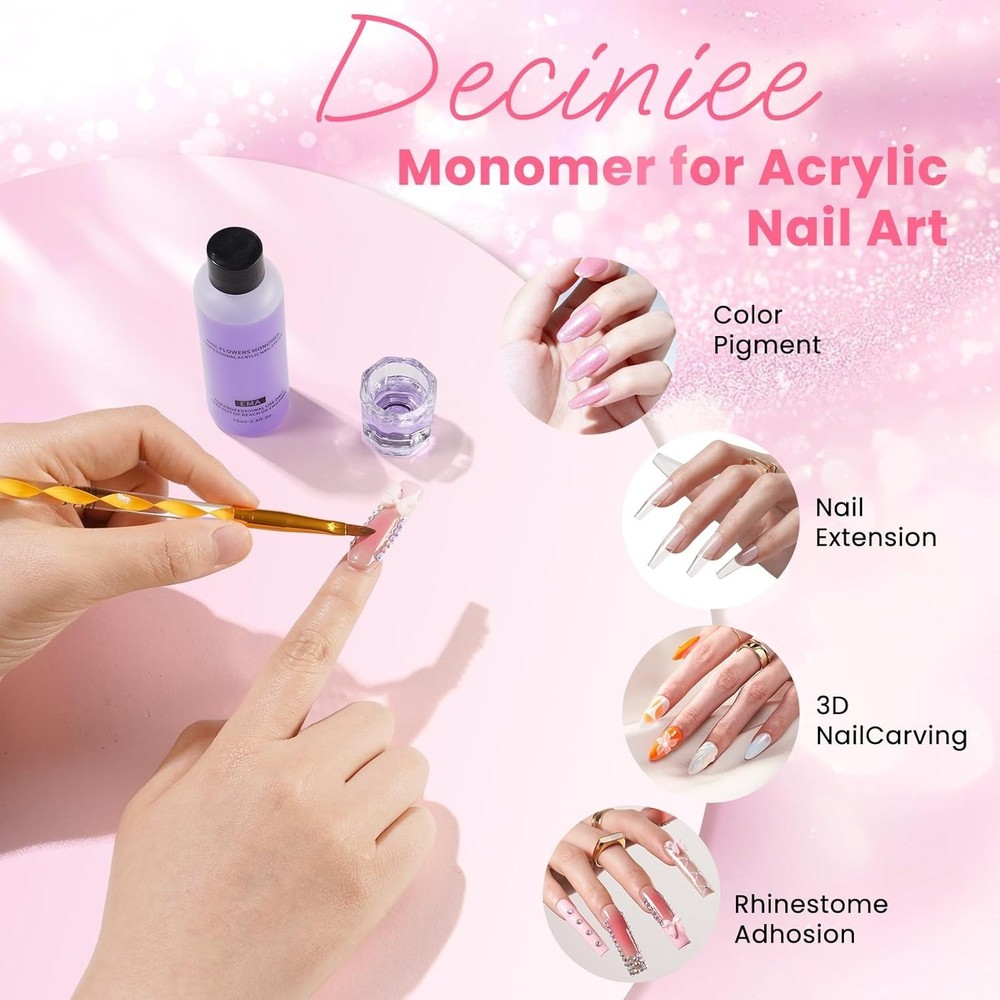 Nail Kit for Beginners with Everything: Professional Nails Kit Acrylic Set