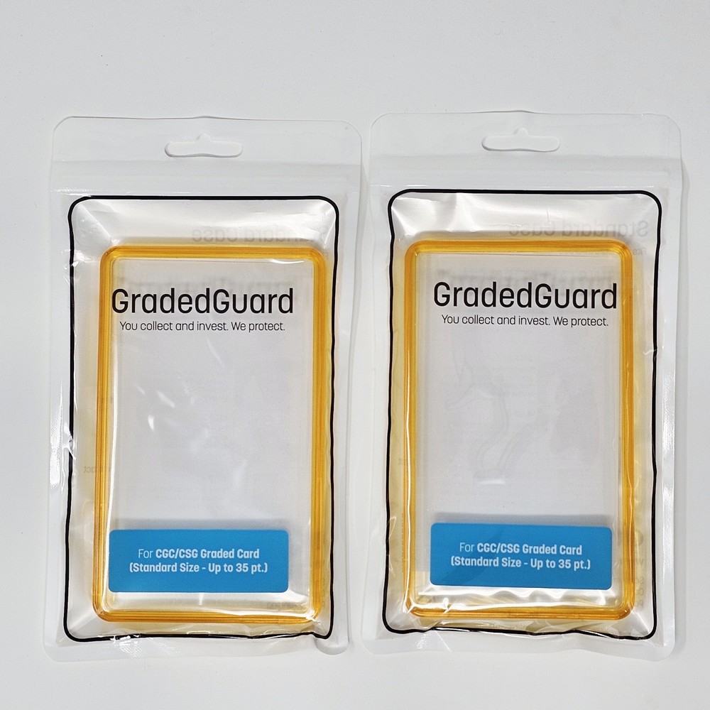 (2) Amber GradedGuard CGC Graded Card Jewel Case Guard Protector Stackable