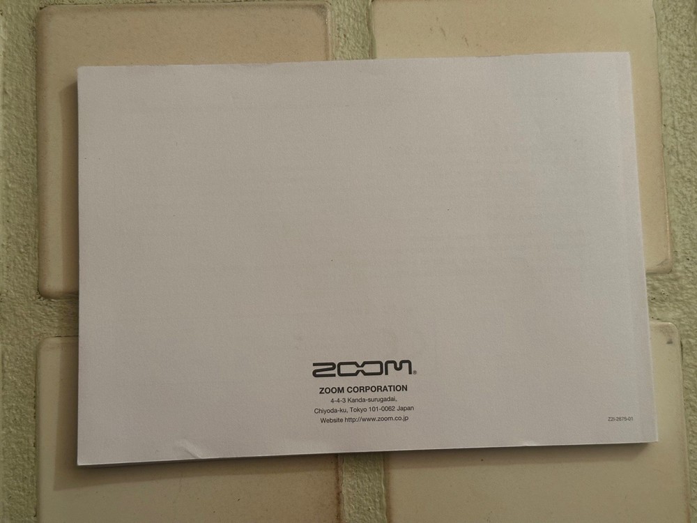 Zoom H4n Pro Handy Recorder Operation Manual