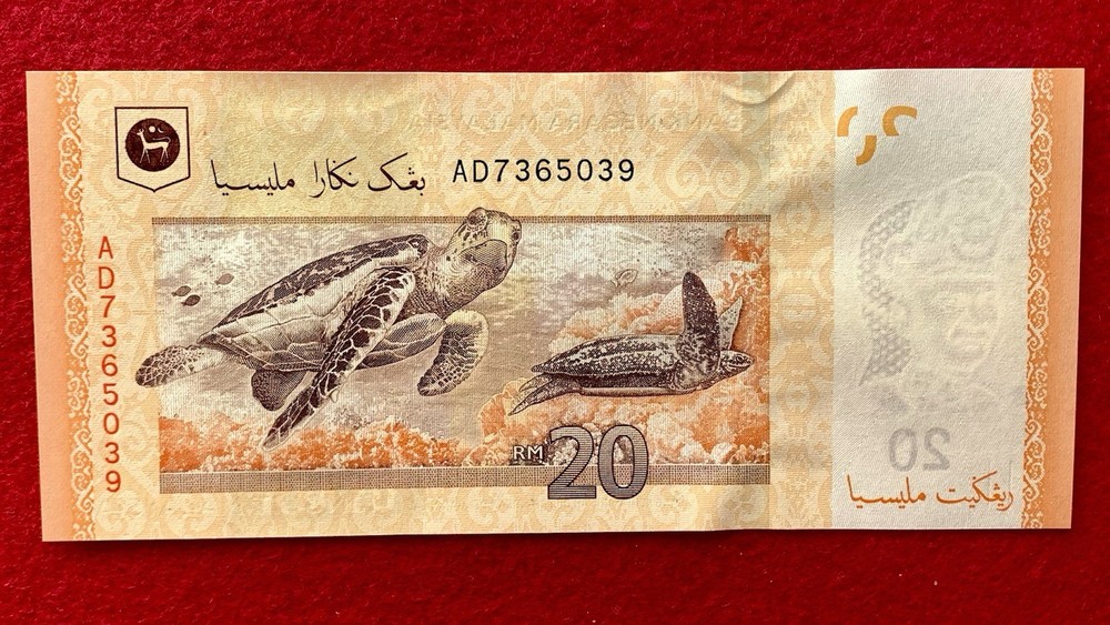 MALAYSIAN Banknote - 20 Ringgit - Polymer - Uncirculated Note