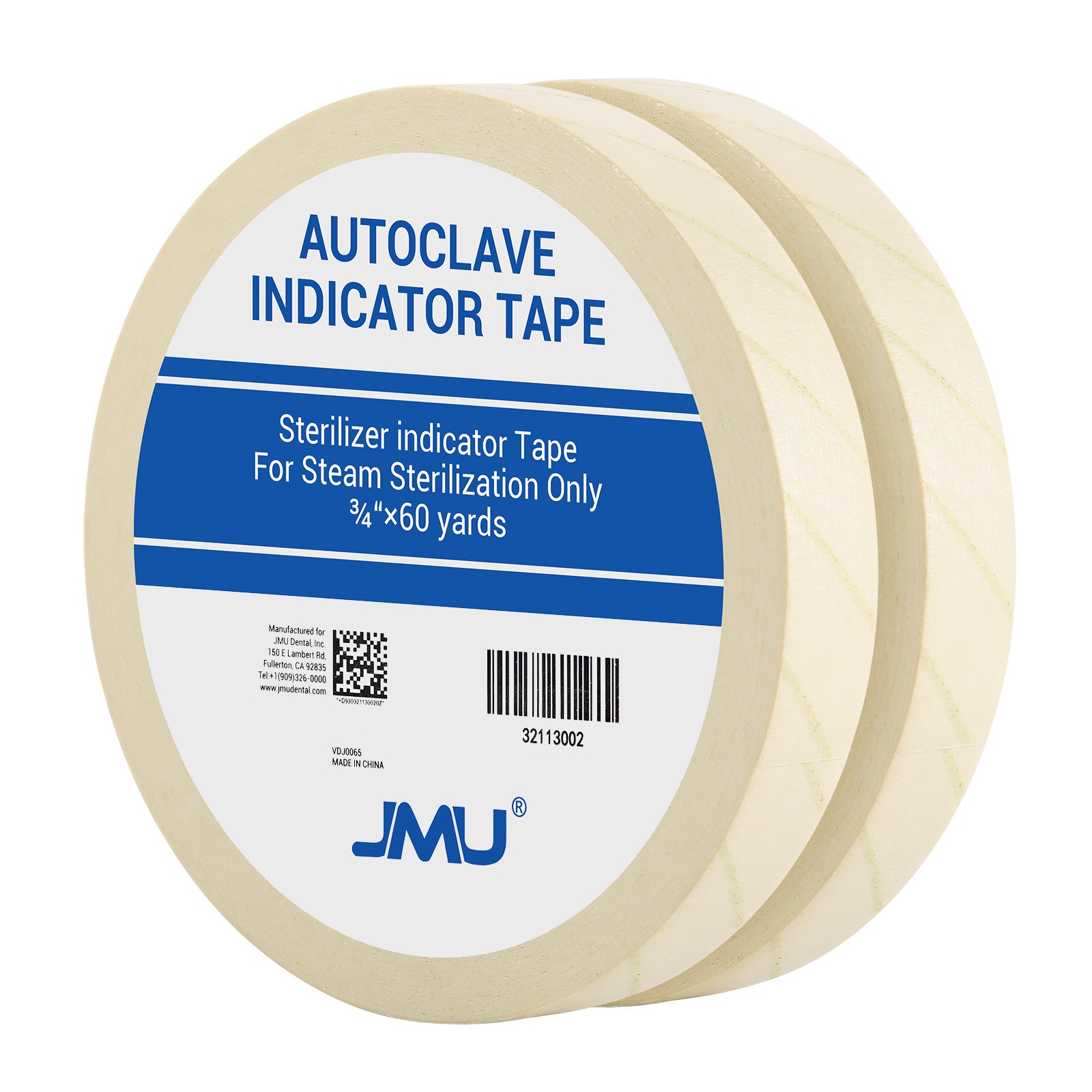Dental Sterilization Indicator 3/4" x 60 yards Autoclave Tape For Steam Chemical