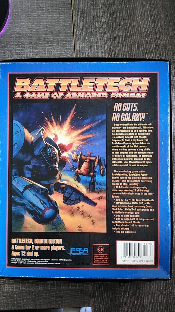 1996 BattleTech Fourth Edition Game 1604