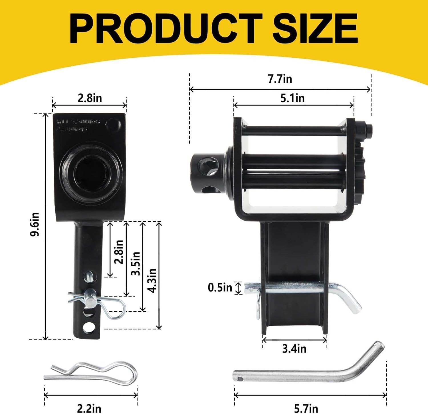 Heavy-Duty Trailer Stake Pocket D Rings with Anti-Loss Cord Stake Pocket