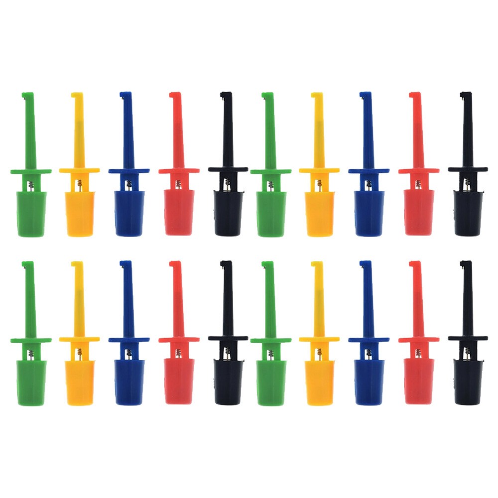 Hook Clip Mini Grabber Test Probe Lead Wire Kit For Multimeter 5Color Test Probe