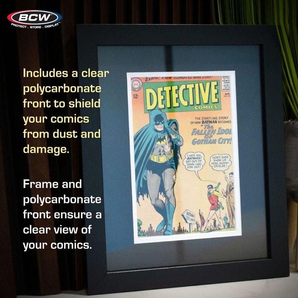 2 BCW Silver Age Comic Book Black Wood Frames