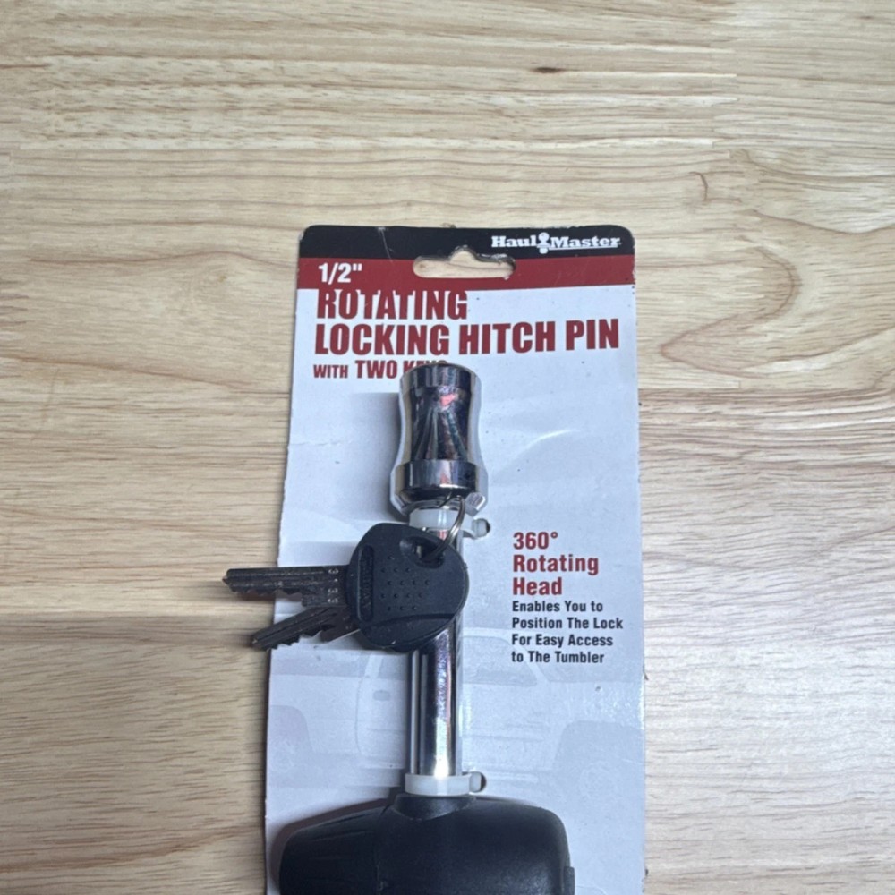 Haul Master 1/2" Rotating Locking Hitch Pin with Two Keys 99549