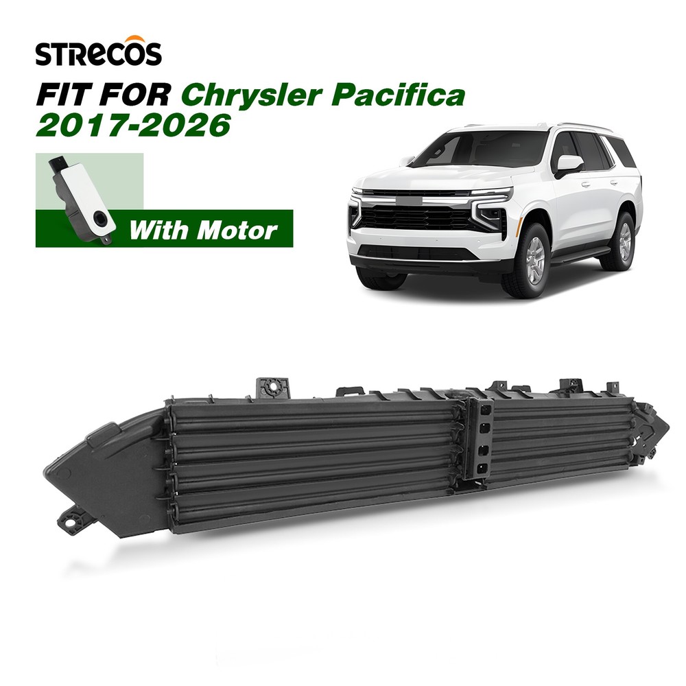 Front Active Grille Shutter With Motor For 2017-2026 Chrysler Pacifica