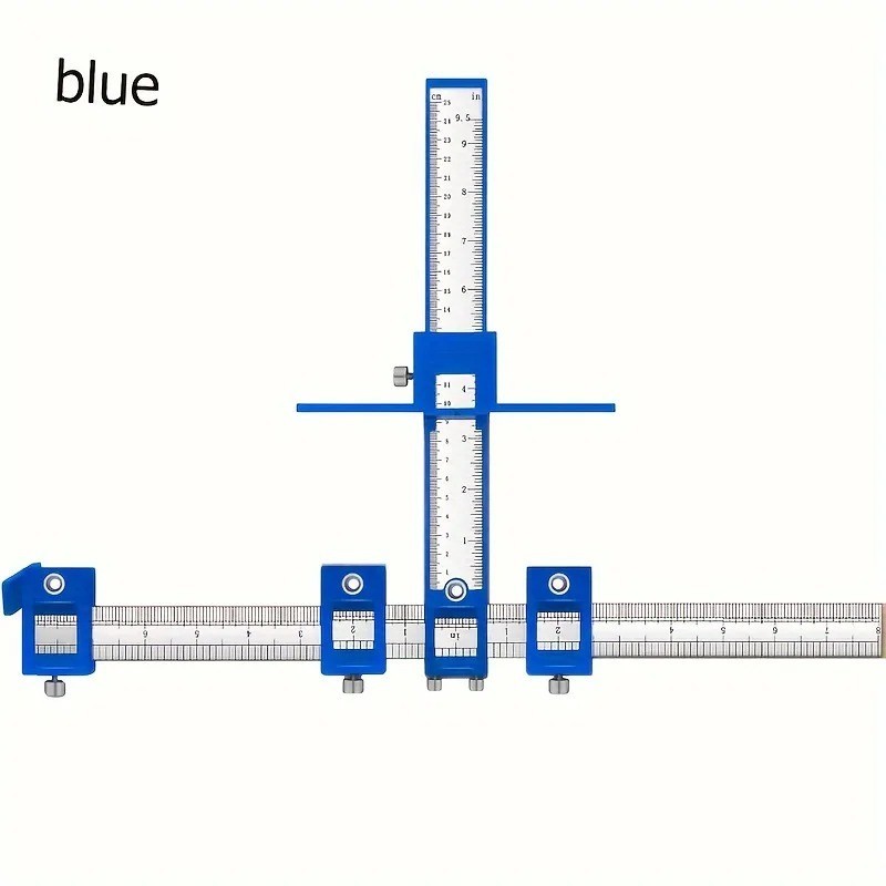 Cabinet Hardware Jig Tool Adjustable Drill Guide Punch Locator Woodworking