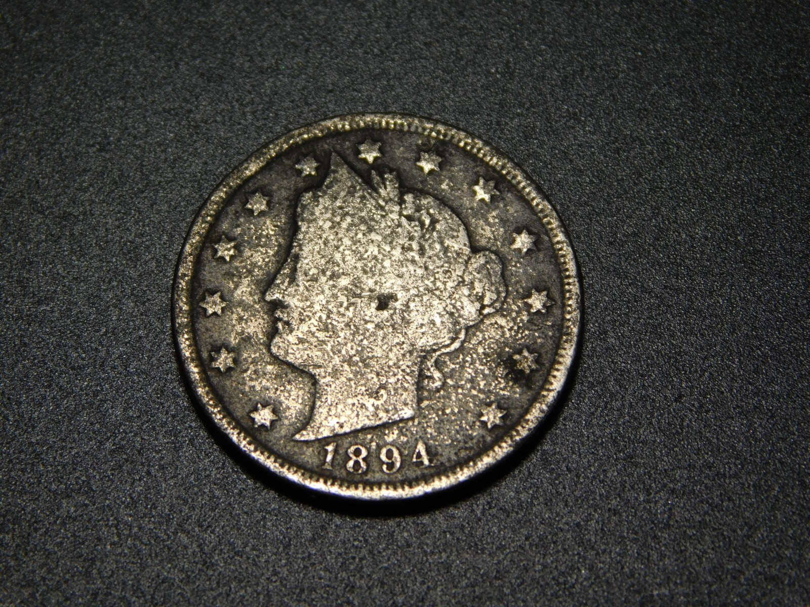 OLD   US COIN 1894 LIBERTY HEAD NICKEL