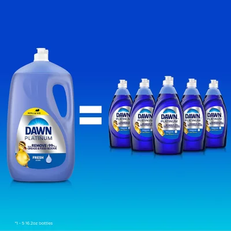 Dawn Platinum Dishwashing Liquid – Refreshing Rain, 90 fl. oz.
