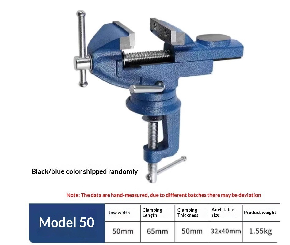 Multi-Function Quick-Release Universal Bench Vise for Workbenches and Home Use