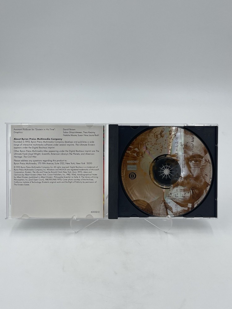 The Ultimate Einstein (PC Game, CD, 1995) Byron Preiss Multimedia