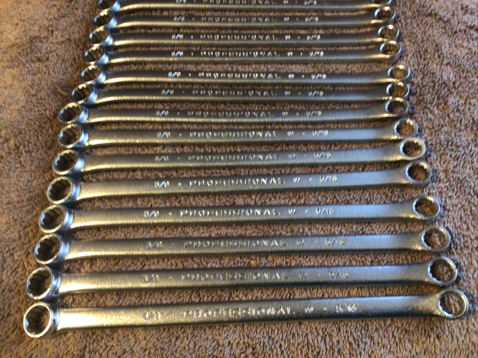1—Proto USA 1120L… 3/8” x 5/16” Double Box End Wrench ….7-3/8” long