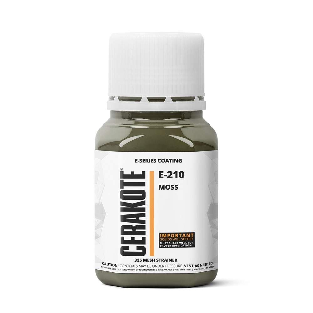 CERAKOTE® E-SERIES Oven Cure Coating with Part B E-210 Moss (4oz)