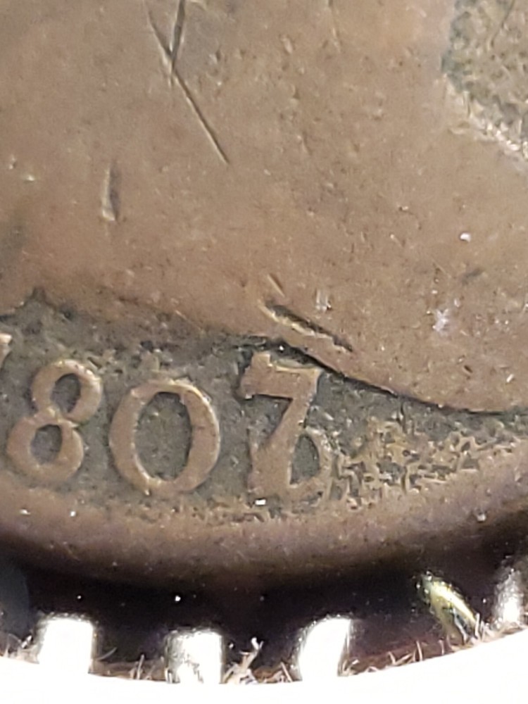 1807/6 Large Cent, Large "7". (RHV-332)