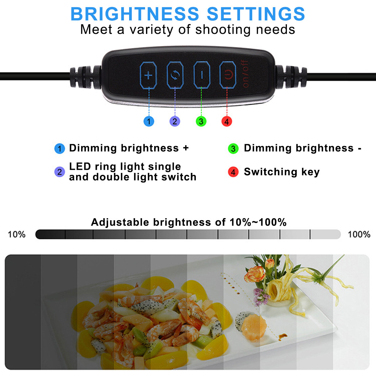 16" LED Photo Studio Light Box Portable Folding Photography Shooting Tent Kit