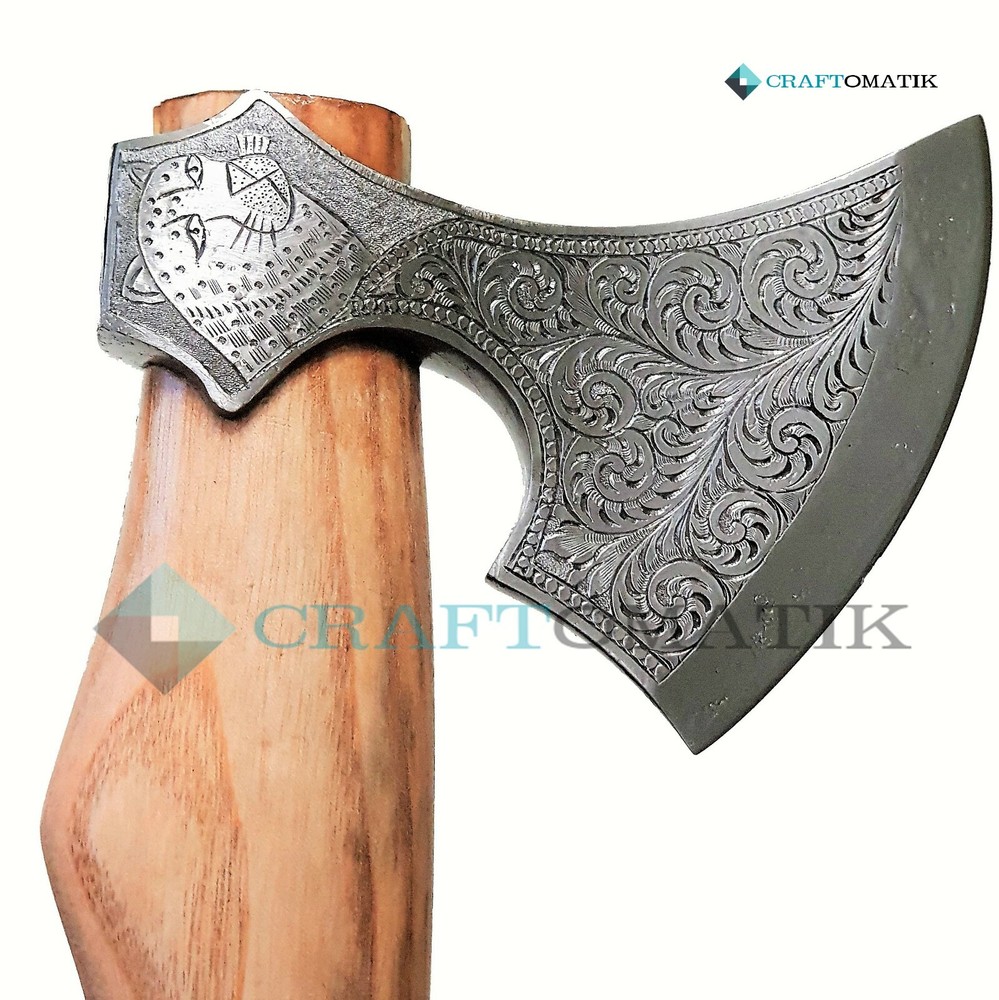 Engraved Axe Winkinger Axe Hangraviert Cleaver 1045C