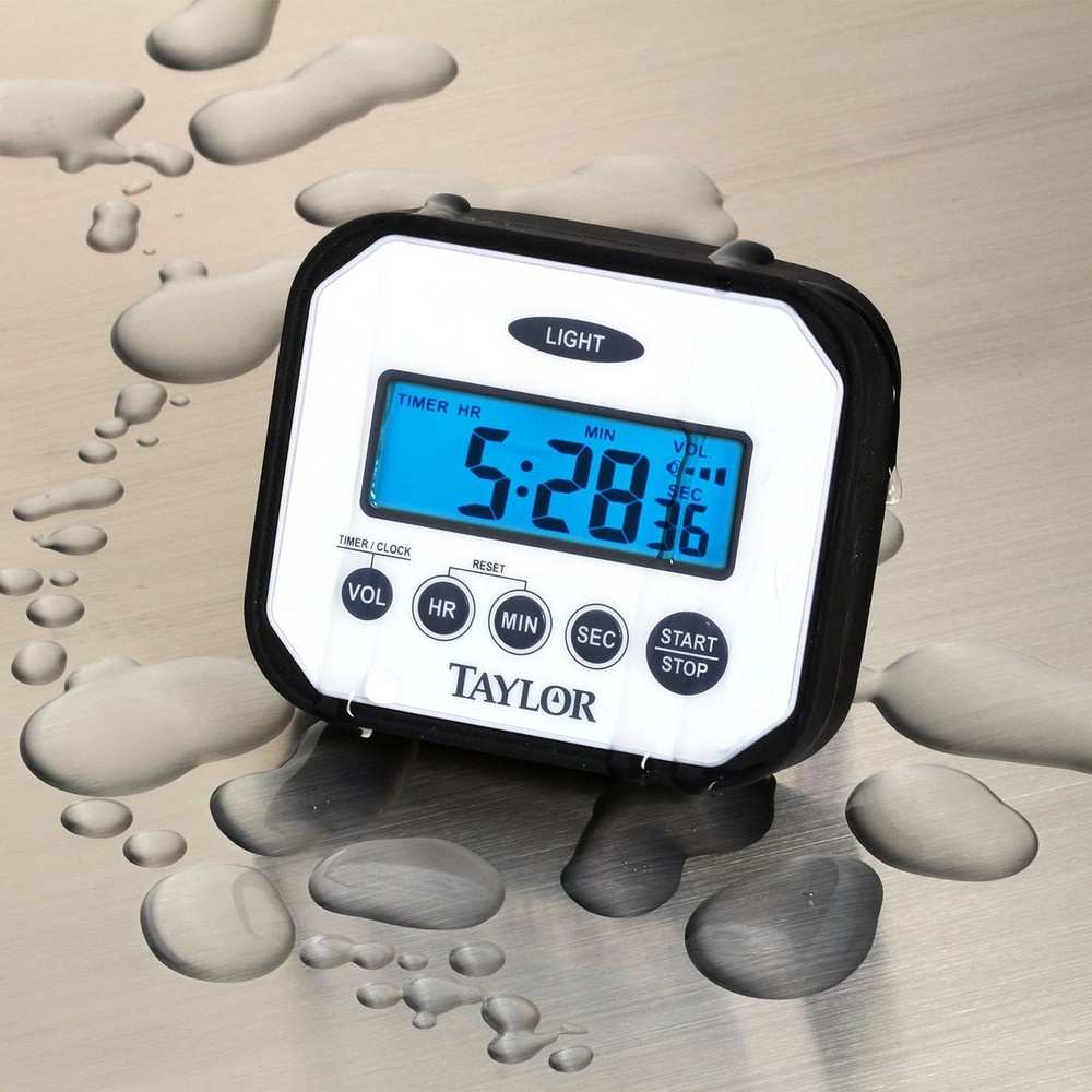 Digital Timer with Adjustable Volume Settings One Size, White
