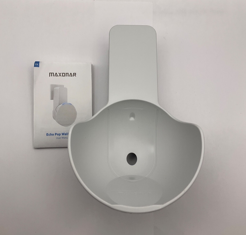 Maxonar Wall Mount for Echo Pop, Echo Pop Wall Mount [No Drill Needed] Alexa Spe