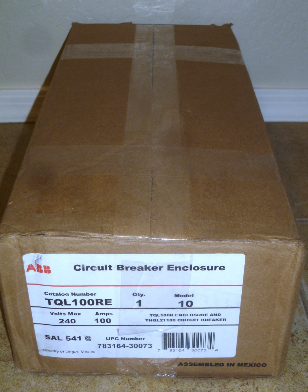 ABB 100 Amp Outdoor Circuit Breaker with Enclosure TQL100RE