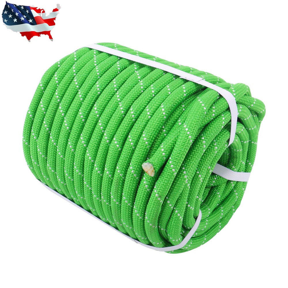 Pulling Rigging Line 1/2" × 125' Double Braided Polyester Arborist Bull Rope