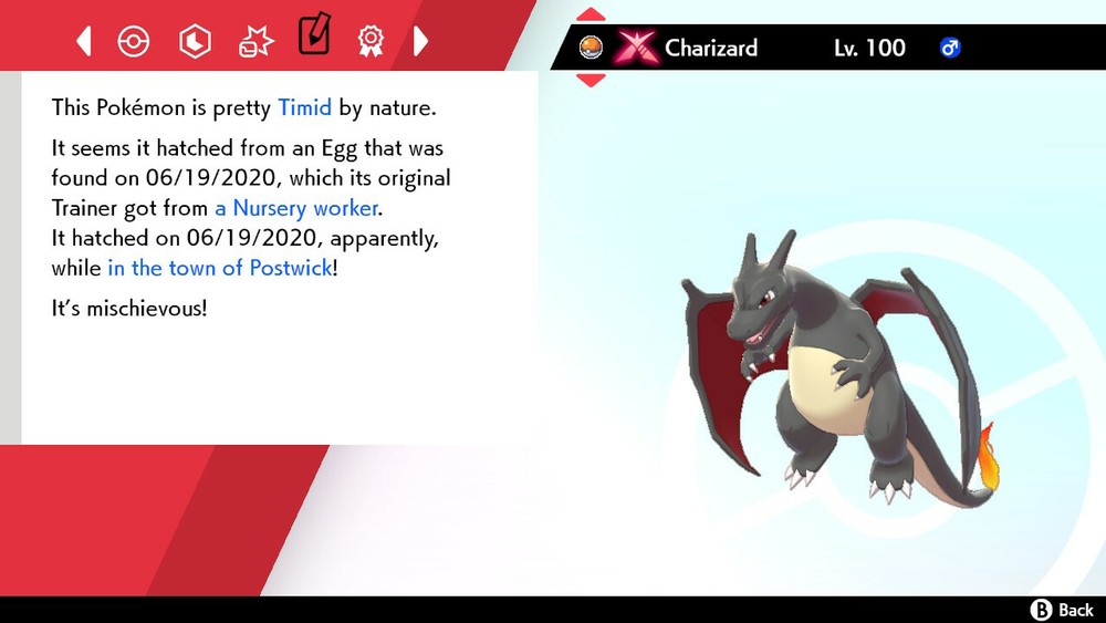 Charizard 6IVs Shiny Pokemon Sword and Shield