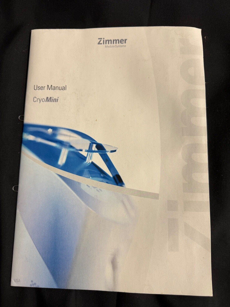 Zimmer User Manual for CryoMini