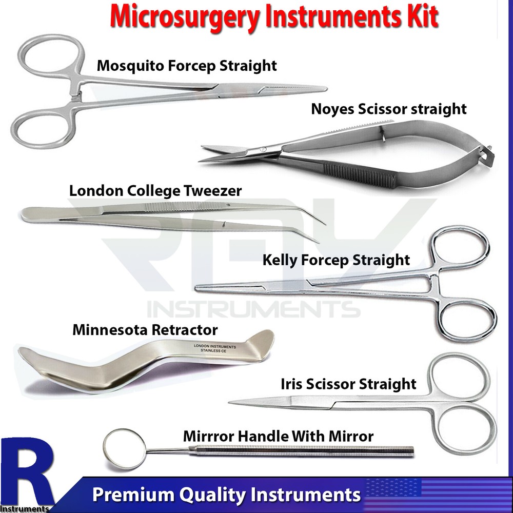Dental Surgical Surgery Kit Basic Microsurgery Instruments Laboratory Tools New