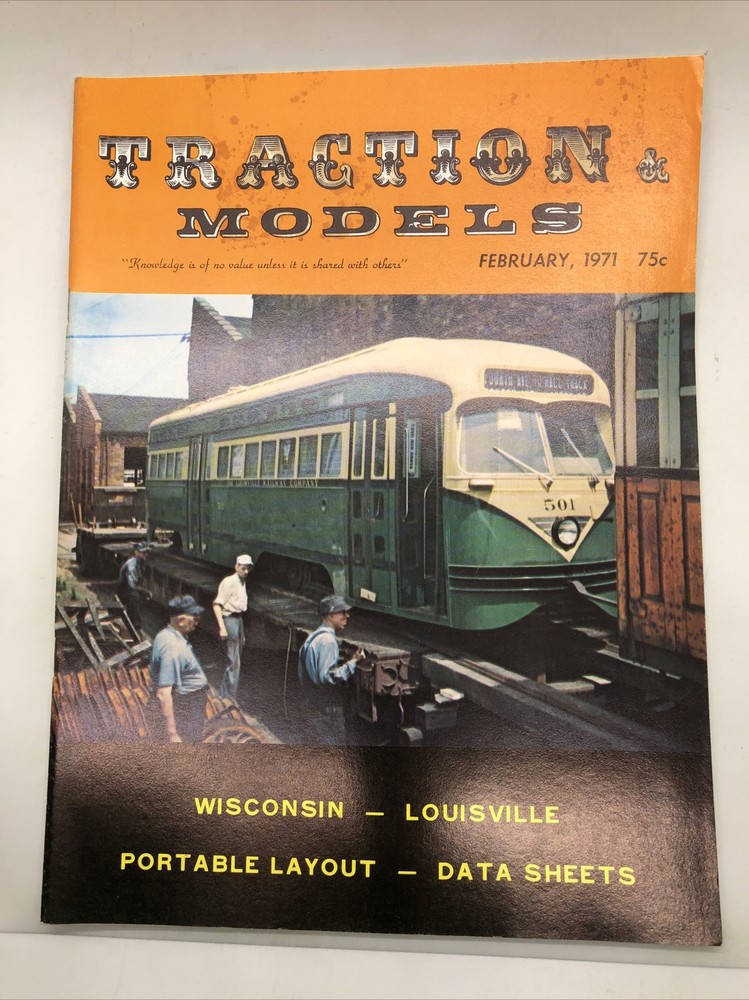 Traction & Models Magazine : February 1971 : Portable Layout - Data Sheets