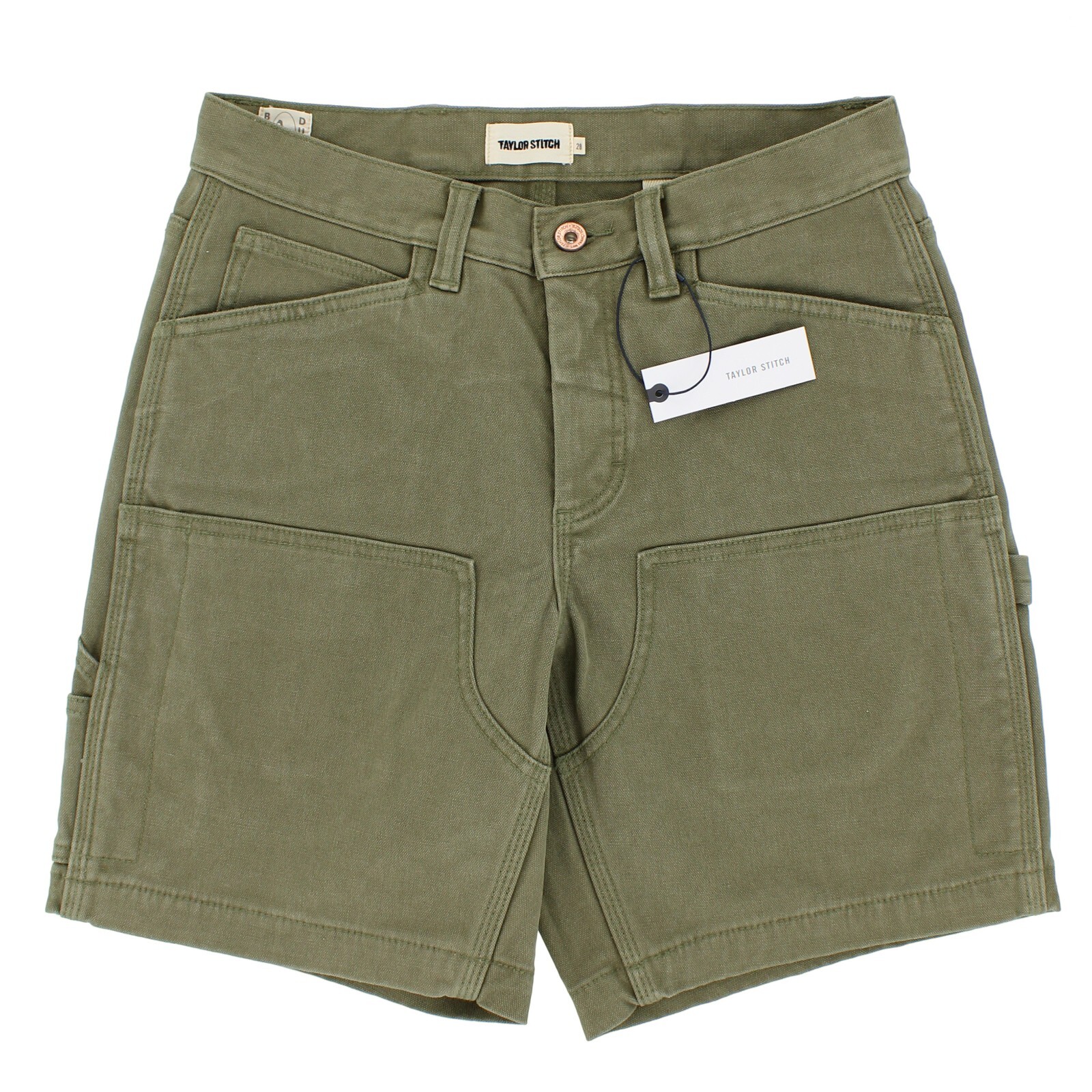 Taylor Stitch Shaper Shorts, Men's, Sand Boss Duck, 8 inch Inseam
