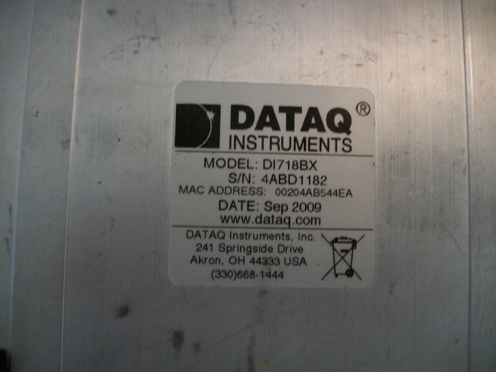 DATAQ INSTRUMENTS MODEL DI718BX DATA LOGGER 1-16 CHANNEL WITH POWER SUPPLY