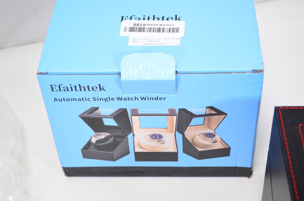 JQueen Brown Wood Single Automatic Watch Winder