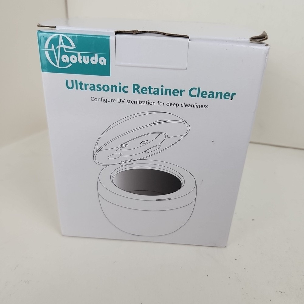 Ultrasonic Retainer Cleaner W/4 Modes Digital Timer for Dentures Guards