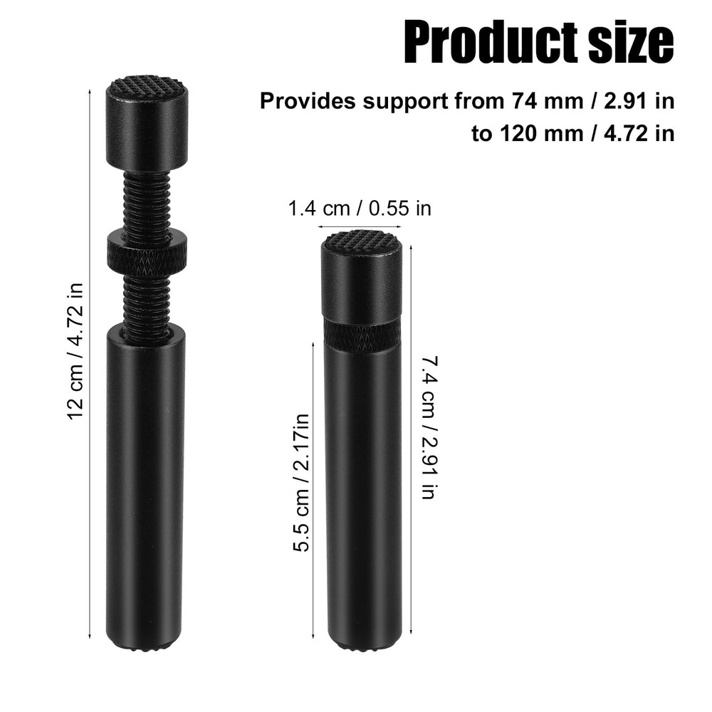 GPU Support Brackets Anti-Slip Adjustable Height Hidden Magnet Base 2PCS