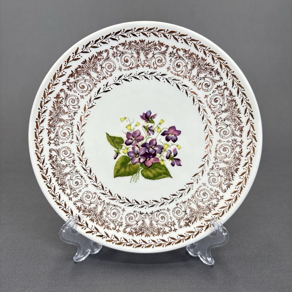 Cunningham and Pickett Springviolet Bread Dessert Plate 6 1/4" Replacement