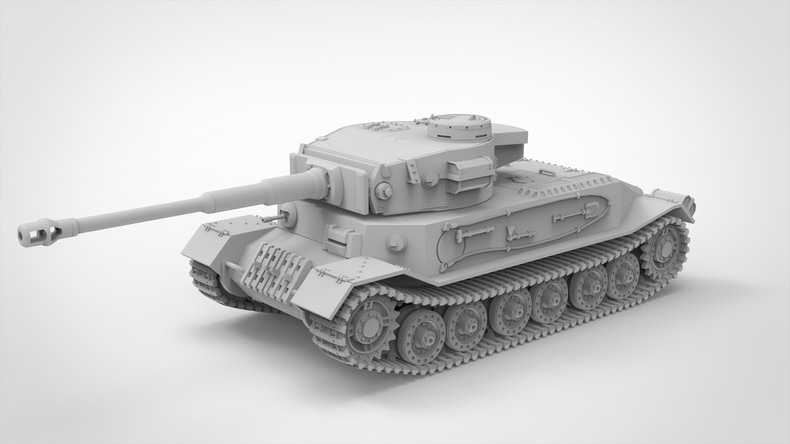 3D Printing 1/72  German Tiger P-type vehicle  prototype Unpainted