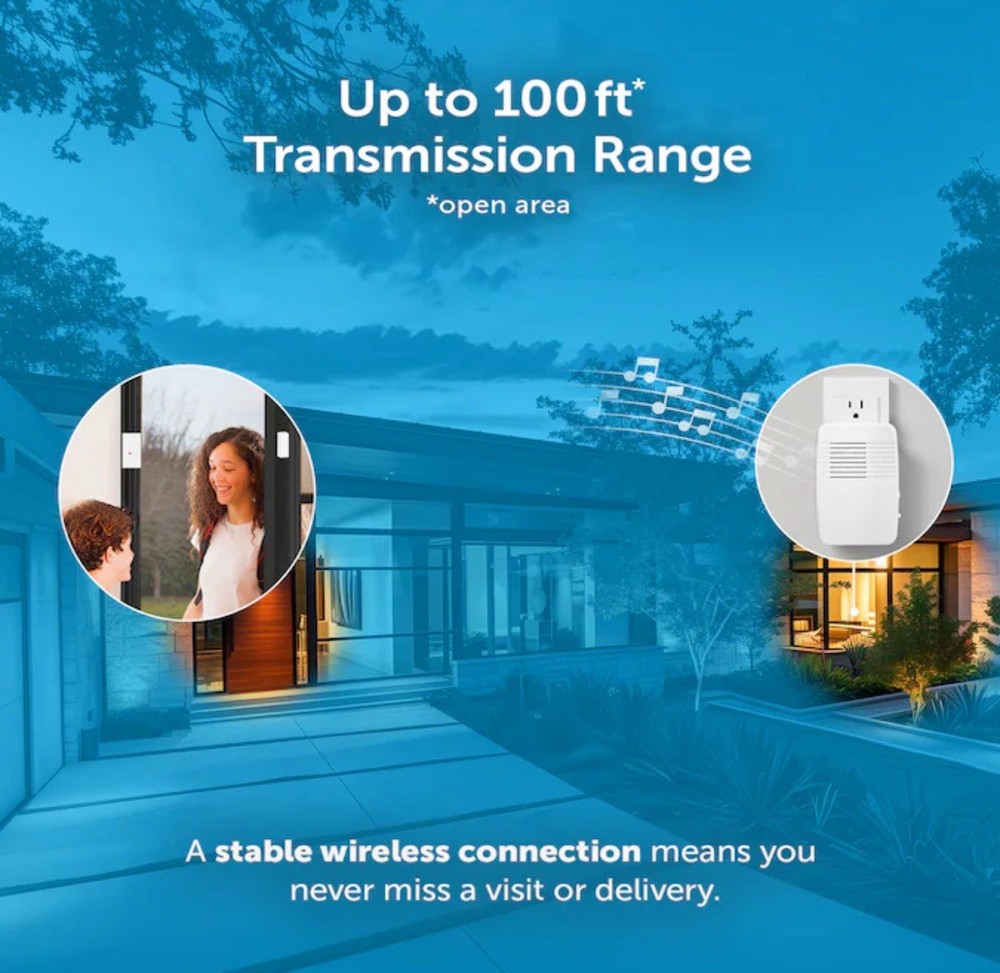 Utilitech White Wireless Doorbell Chime