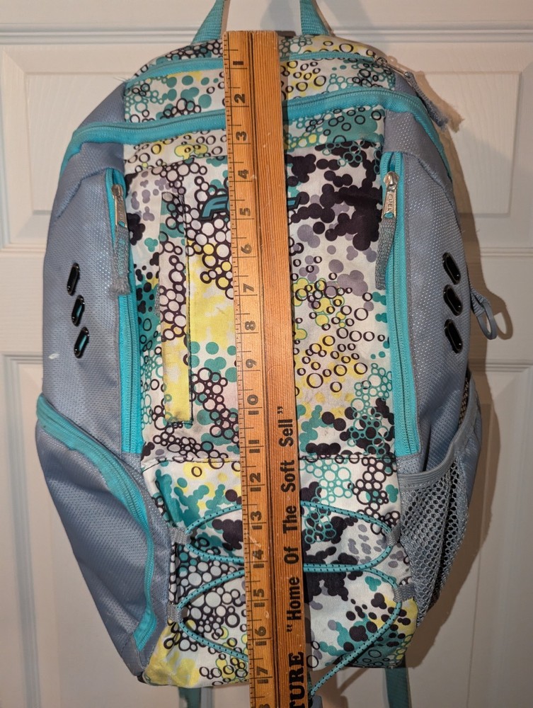 Fuel Gray Aqua Multi-Pocket XL School Backpack