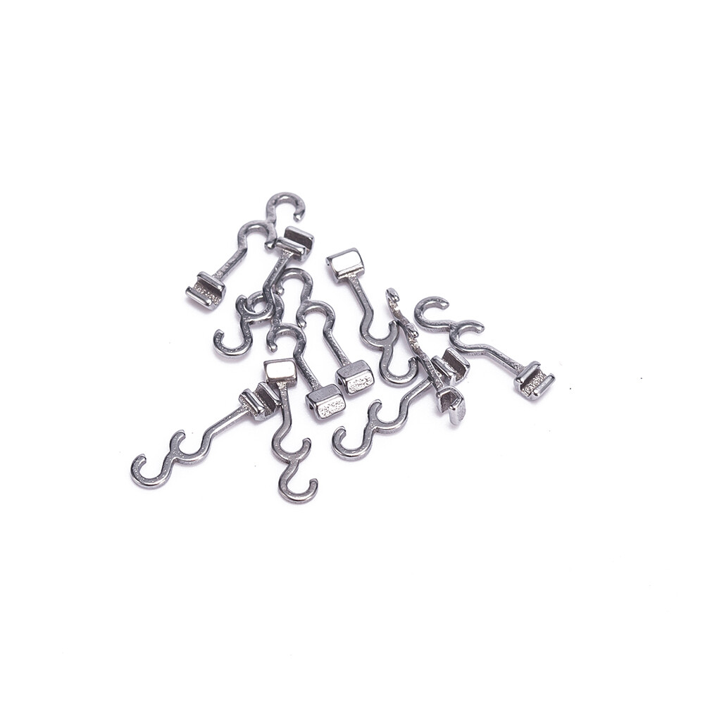 10X Dental Orthodontic Crimpable Hook sliding right/left/long/left for bracket