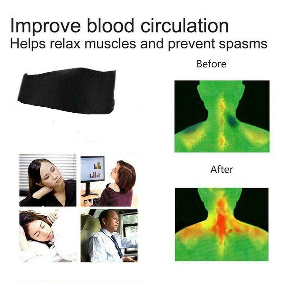 Ergonomic Neck Support Self Heating Device for Work and Text/Tech Neck
