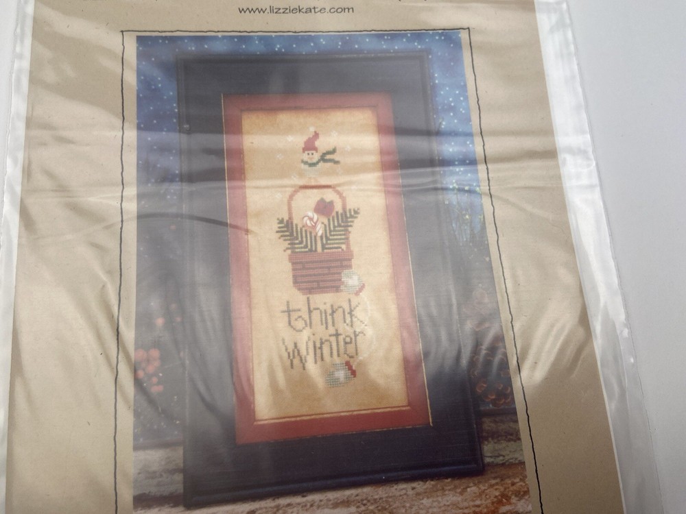 Lizzie Kate Think Winter Counted Cross Stitch Pattern 6P