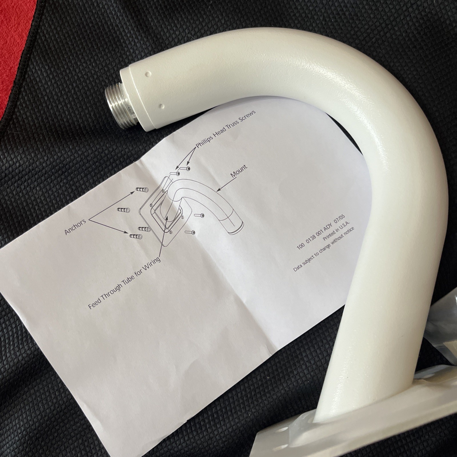 NEW American Dynamics ADLOMARM Discover Mini-Dome Pendant Wall Mount - No Cap