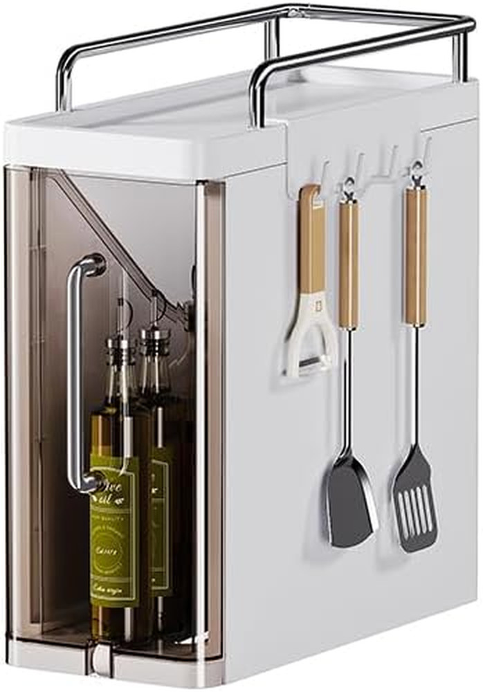 Pull Out Spice Rack Organizer, Plastic Drawers Organizer Desktop Storage Gap Cab